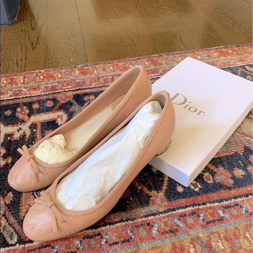 Dior Metal Cannage Ballerina